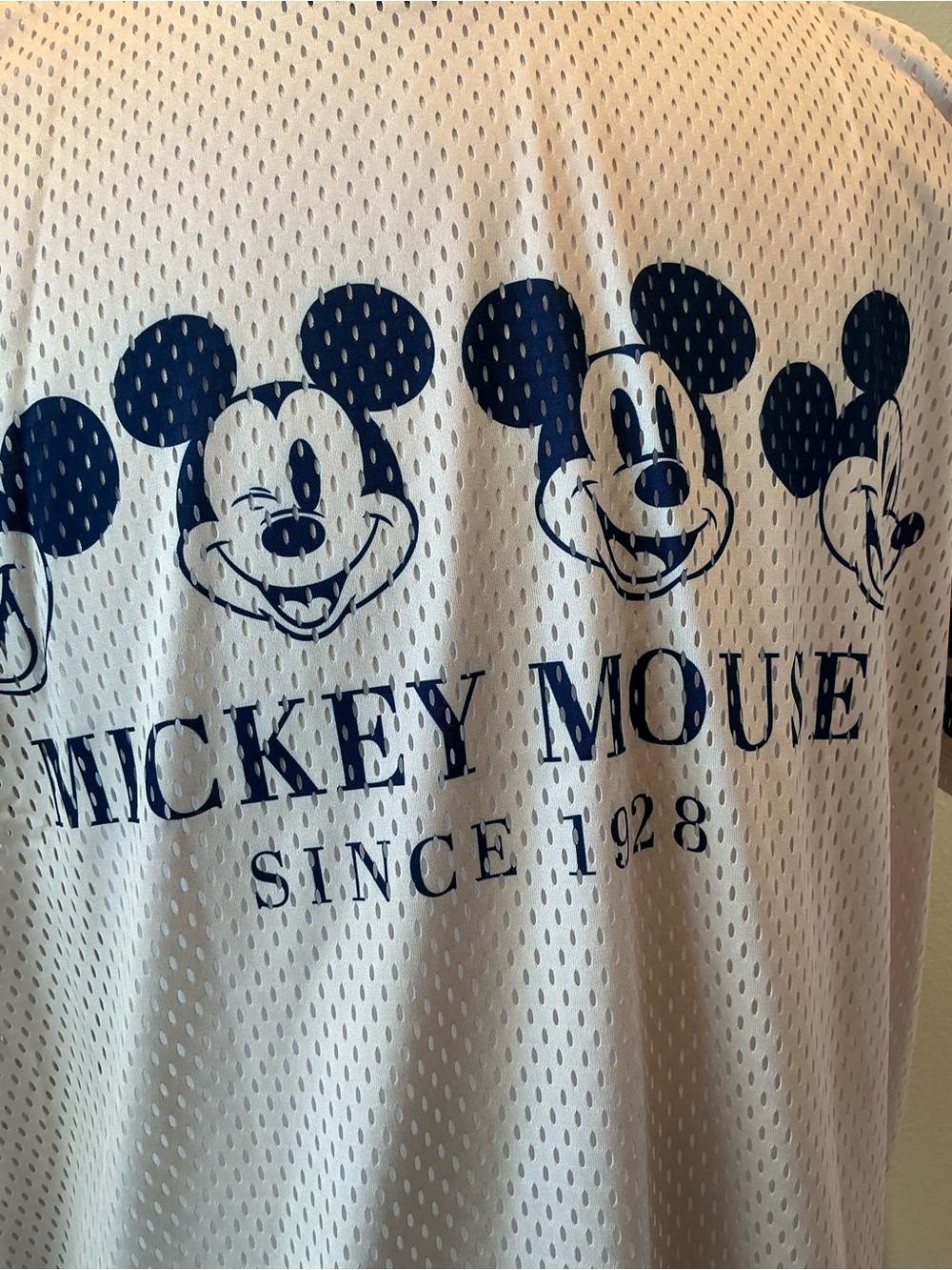 Disney Mickey Mouse Since 1928 Mens Sz XL Lifestyle Football Mesh Jersey NWT - Picture 8 of 9